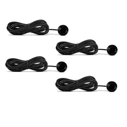 Imagem de Kit 6 Sensor Estacionamento Ré c/ display Preto 22mm + serra copo