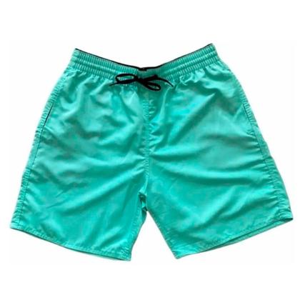 Imagem de Kit 6 Short Liso Moda Praia Tactel Bermuda Com Bolsos Verão Relaxado