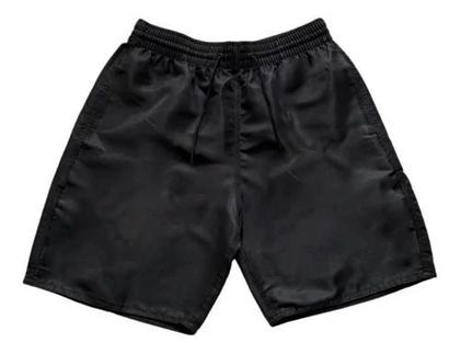 Imagem de Kit 6 Short Liso Moda Praia Tactel Bermuda Com Bolsos Verão Relaxado