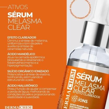 Imagem de Kit 6 skin care melasma clear clareador dermachem