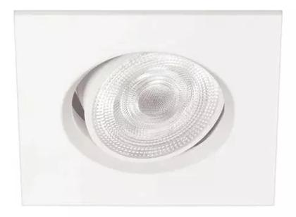 Imagem de Kit 6 Spot Led Embutir Quadrado Direcional 5w Branco Quente