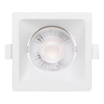 Imagem de kit 6 Spot Led Taschibra Quadrado Recuado 3000k 6500k Branco