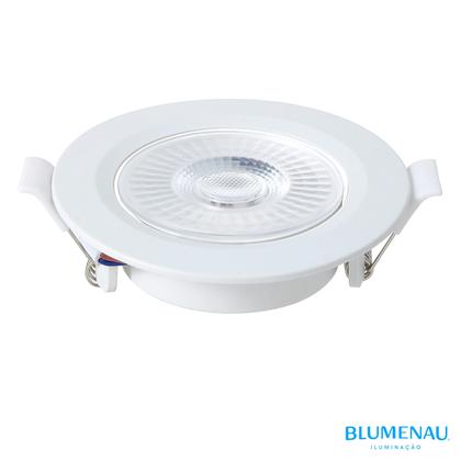 Imagem de Kit 6 Spot Super Led Redondo Embutir 8w Branco Frio 6500K