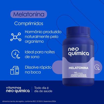 Imagem de Kit 6 Suplemento Melatonina Com 90 Comprimidos - Neo Química
