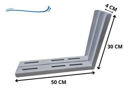 Imagem de Kit 6 Suporte Ar Condicionado Split De 12 A 24000 Btus 50cm