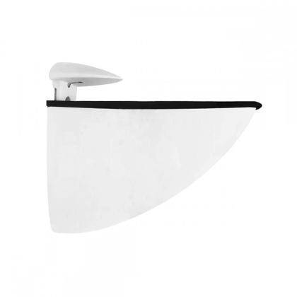 Imagem de Kit 6 Suporte Tucano Medio Metal Zamak Branco P/ Prateleira