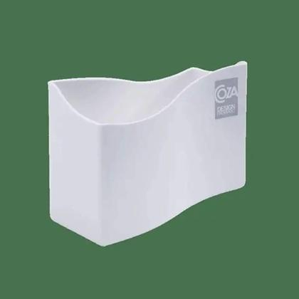 Imagem de Kit 6 Suportes Porta Guardanapos de Mesa Plástico Branco Restaurante Lanchonete Bar