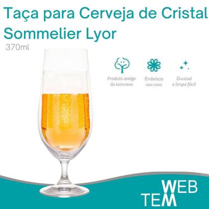 Imagem de Kit 6 Taça de Vinho Cerveja Champanhe Cristal Ecológico Lyor