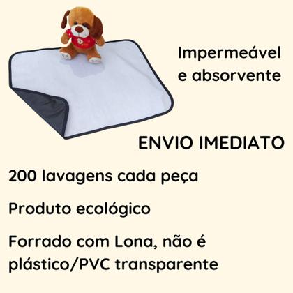 Imagem de Kit 6 Tapetes Higiênico Lavável Super Absorção 200 Lavagens - Pee Dog G