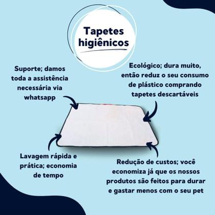 Imagem de Kit 6 Tapetes Higiênicos Pet + Água perfumada Spray 500ml Emporium + Educador Xixi Sim 20ml