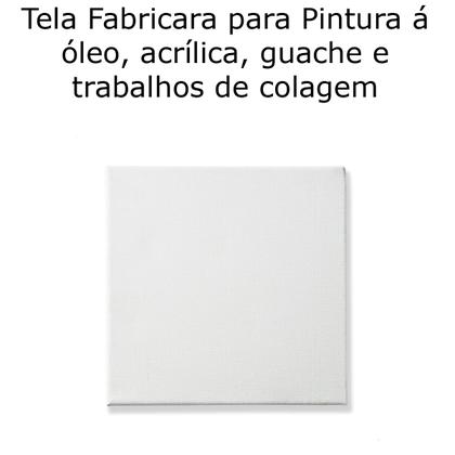 Imagem de Kit 6 Tela para Pintura 40x50 cm para Uso com tinta a óleo acrílica guache