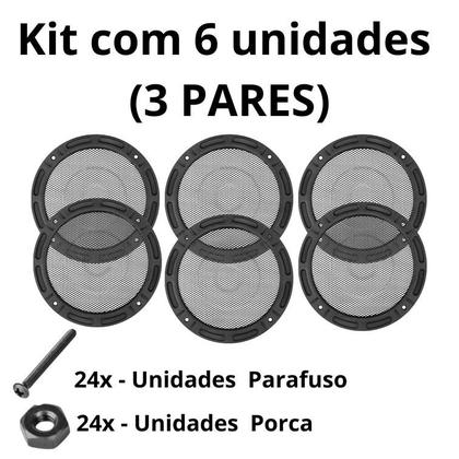 Imagem de Kit 6 Telas Plásticas 5 Polegadas Grade Com Parafusos Arlem