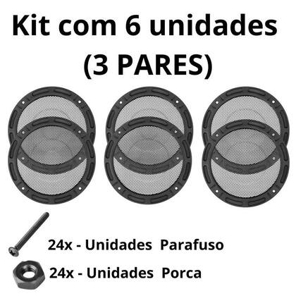 Imagem de Kit 6 Telas Plásticas 8 Polegadas Com Parafusos Grade Arlem