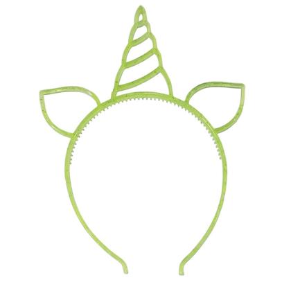 Imagem de Kit 6 Tiaras de Unicórnio Colorida (Plástico) Festa Diversão