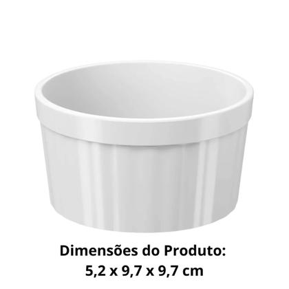 Imagem de Kit 6 Tigelas Ramekin Uno 220ml Cada Branco Brinox
