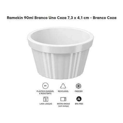 Imagem de Kit 6 Tigelas Ramekin Uno 90ml Branca Brinox
