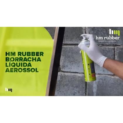 Imagem de Kit 6 Tinta Borracha Líquida Branco Impermeabilizante 400ml Hm Rubber Spray