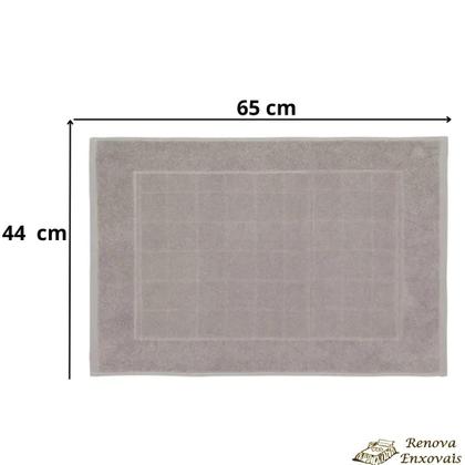 Imagem de Kit 6 Toalha De Piso Para Banheiro Geométrico Jogo Toalhas Saída De Box Tapete Banho Atoalhado Para Pés 100 Algodão 44 X 65 Cm Renova Enxovais