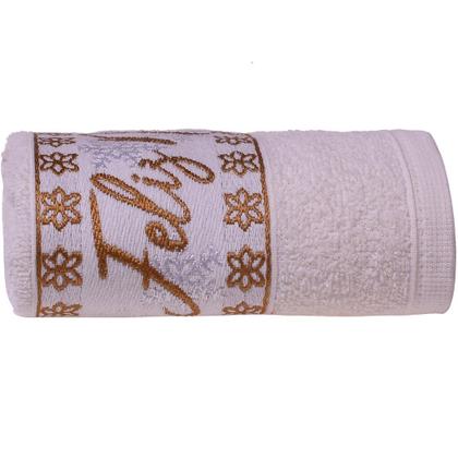 Imagem de Kit 6 Toalha de Rosto Feliz Natal Bordada Jacquard 45x68cm