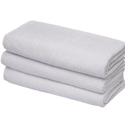 Imagem de Kit 6 Toalhas de Banho Para Hotel Cristal Reforçada Atacado - Branca