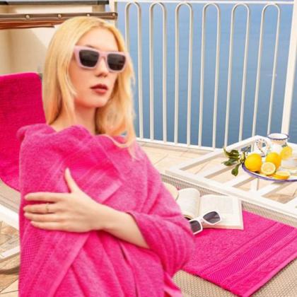 Imagem de Kit 6 Toalhas Rosto Diamante Felpudas 375g/m2