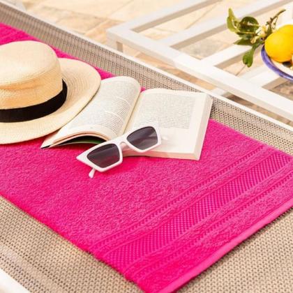 Imagem de Kit 6 Toalhas Rosto Diamante Felpudas 375g/m2