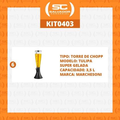 Imagem de Kit - 6 Torres De Chopp Tulipa 3,5l Super Gelada - Marchesoni