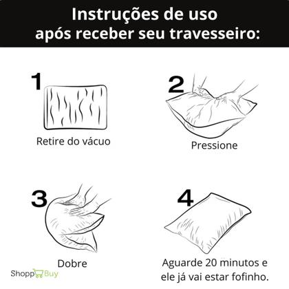 Imagem de Kit 6 Travesseiros Macio Premium Antialérgico Antiácaro 50x70 Lavável