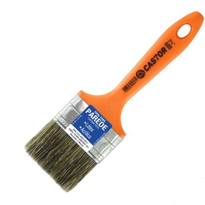 Imagem de Kit 6 Trinchas  2 1/2" Cerdas Gris Série 600 - Castor