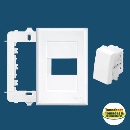 Imagem de Kit 6 un. Interruptor simples com placa 4x2 Fame Evidence