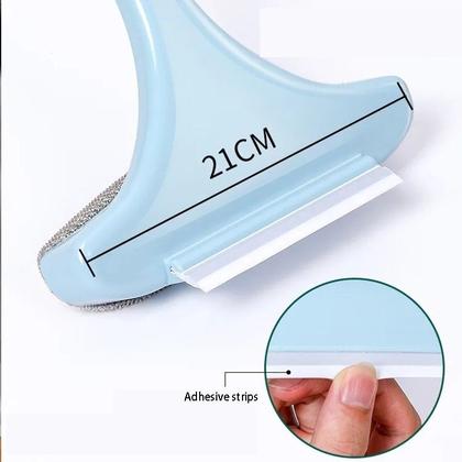 Imagem de Kit 6 Un Rodo Limpa Janela Vidro Box Escova 2 em 1 Multiuso