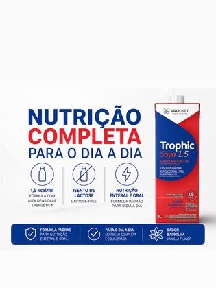 Imagem de Kit 6 un Trophic Soya - 1L Sabor Baunilha Prodiet