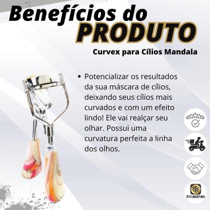 Imagem de Kit 6 Unidades Curvex Curvador de Cílios e Modelador Mandala