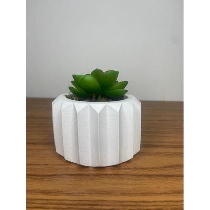 Imagem de Kit 6 Unidades Vasos de Gesso Texturizado para Suculentas, Cactus e Plantas, lindos para decoraração, presentear, noivados