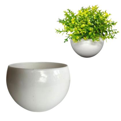 Imagem de Kit 6 Vasos Decorativo Cachepot Redondo p/ Plantas e Flores