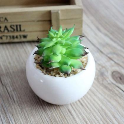 Imagem de Kit 6 Vasos Decorativo Cachepot Redondo p/ Plantas e Flores