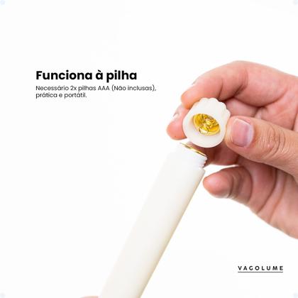 Imagem de Kit 6 Velas Palito Led Castiçal Grande 28cm Luzes Decoração