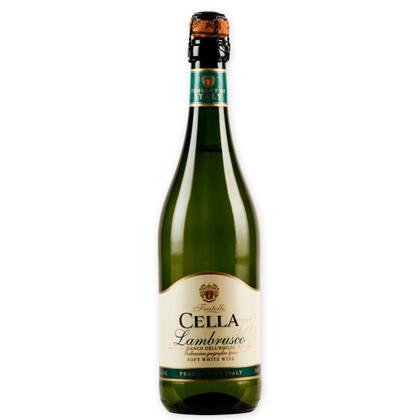 Imagem de KIT 6 Vinho Italiano Lambrusco Cella Branco Suave, 750ml