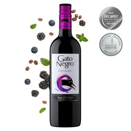 Imagem de KIT 6 Vinho Tinto Chileno Gato Negro Carmenere, 6x750ml