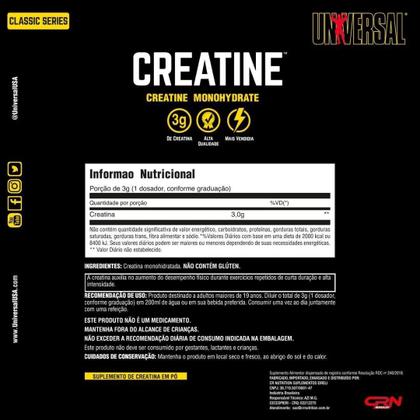 Imagem de Kit 6 x Creatina Monohidratada (200g) - Universal Nutrition