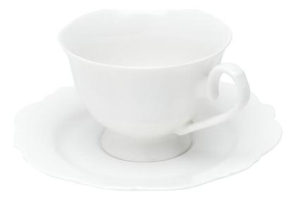 Imagem de Kit 6 Xícaras Chá Porcelana C/pires Maldivas Branco 180ml