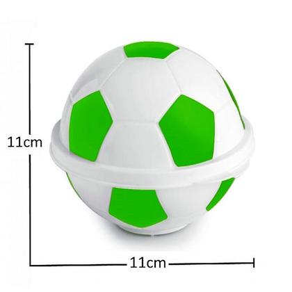 Imagem de Kit 60 Porta Mix Bola de Futebol Pote Doces Lembrancinha Bola de Futebol Verde