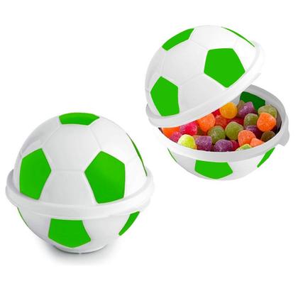 Imagem de Kit 60 Porta Mix Bola de Futebol Pote Doces Lembrancinha Bola de Futebol Verde