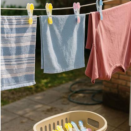 Imagem de Kit 60 Pregador de Roupas Plástico Resistente Emborrachado Oba Flores Sanremo