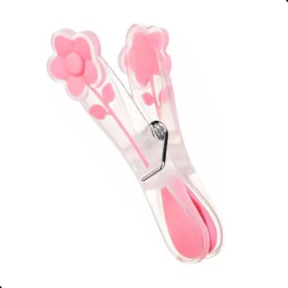 Imagem de Kit 60 Pregador de Roupas Plástico Resistente Emborrachado Oba Flores Sanremo