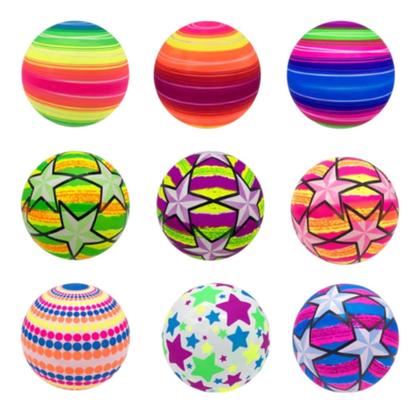 Imagem de Kit 65 Bolas Vinil Dente De Leite Praia Piscina sortida 23cm