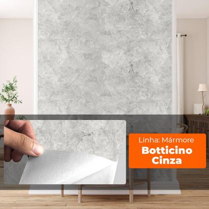 Imagem de Kit 6m Adesivo Vinílico Marmore Calacatta Cinza Autocolante 200x60cm