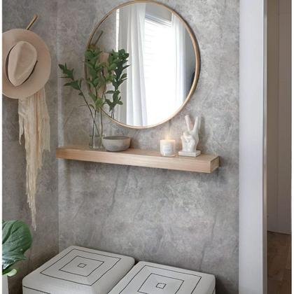 Imagem de Kit 6m Adesivo Vinílico Marmore Calacatta Cinza Autocolante 200x60cm