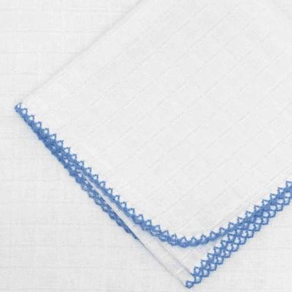 Imagem de Kit 6Pçs Enxoval Cueiro+Toalha De Pano+Toalha De Banho Azul