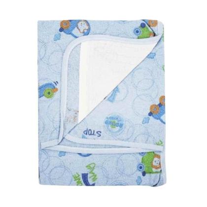 Imagem de Kit 6Pçs Enxoval Cueiro+Toalha De Pano+Toalha De Banho Azul